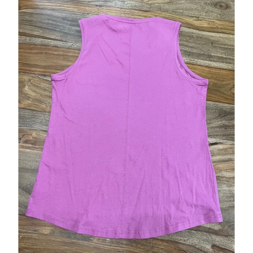 Duluth Trading‎ Co Tank Top Longtail T Large Pink Lightweight Sleeveless 53265